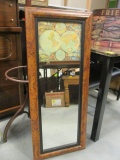 Framed Mirror with Old World Map