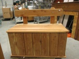 Cedar Bench with Storage