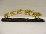 Elephants Marching Figurine