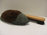 Hedgehog Shoe Scraper and Shoe Shine Brush