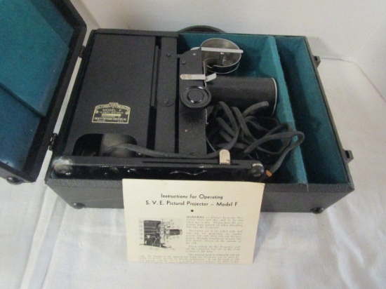 SVE Picturol Projector Model F No. 6258 in Original Case