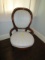 Parlor Chair w/ Striped Upholstry