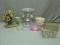 Lot of DÃ©cor Items - Vases, Wire Baskets, Planter