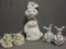 2 1980 Wittle Wrabbit & Friends - 1 Large Rabbit w/Buttons - 2 Small Rabbits