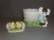 1 Porcelain Easter Bowl - 1 Porcelain Salt & Pepper Shaker Set