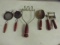 6 Red Handle Vintage Kitchen Items