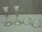 2 Sets of Crystal Candle Holders