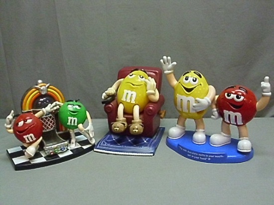 3 M&M Candy Dispensers