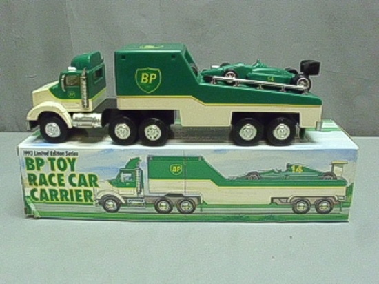 NIB 1993 Limited Edition BP Race Car Carrier