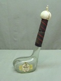 Vintage George Dickel Golf Club Whiskey Bottle w/Ball Pourer