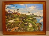 Framed Golf Jigsaw Puzzle approx. 21 1/2