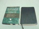 New Thin Line Large Print Bible - Black Bonded Leather