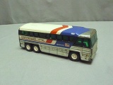 Metal Greyhound Friction Toy Buss by Buddy L