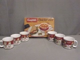 1 NIB Campbell's Snacker Set & 6 Mugs
