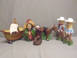 Lot of 6 Ceramic Figurines