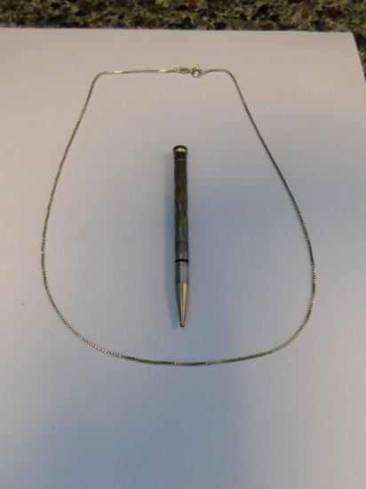 Sterling Pencil & Chain