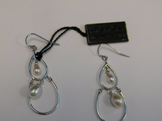 Honora Sterling Fresh Water Pearl Earrings