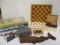 Box of Games-Candy Land, Wheel of Fortune, Chess and Cribbage