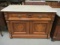 Antique Marble Top Cupboard with One Drawer