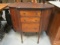 Antique Three Drawer Sewing Chest with Side Storage