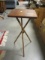 Vintage Wood Table with Tripod Bamboo Legs