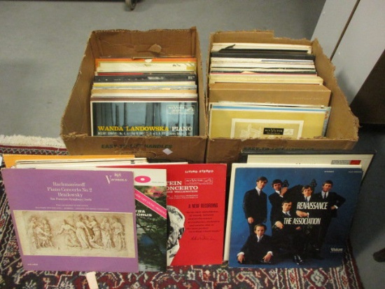 Two Boxes of LPs