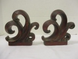 Pair of Syroco Wood Bookends