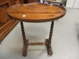 Antique Occasional Table with Spindle Legs