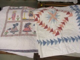 Two Machine Made Quilted Bed Spreads