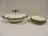 Eight Pieces of Blue and White China