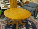 Round Pedestal Table with Leaf