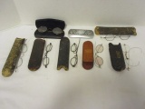 Eight Vintage Eyeglasses in Cases
