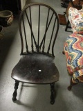 Antique Wood Spindle Back Chair