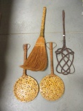 Vintage Hearth Broom and Rug Beaters