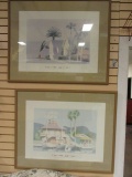 Pair of Framed/Matted Prints by William Buffett