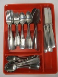 60+ Supreme Stainless Flatware in Caddy