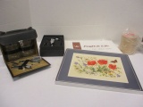 Travel Bar Kit, Coasters, English Life Placemats and Wine Opener