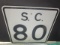 SC 80 Road Sign