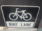 Bike Lane Road Sign