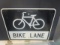Bike Lane Road Sign