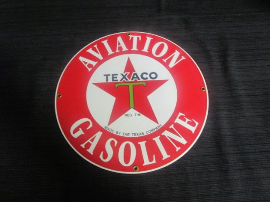 Texaco Gasoline Porcelain Sign