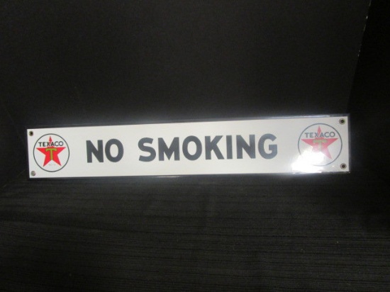 Texaco No Smoking Porcelain Sign