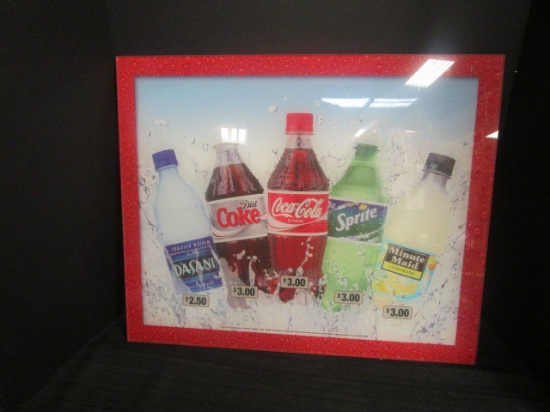 Coca Cola 2004 Co. Plexiglas Advertisement