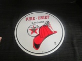 Texaco Fire Chief Metal Sign