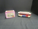 Ertl Die Cast Campbells' Soup Streetcar & Mini Ford Panel Car in Tin