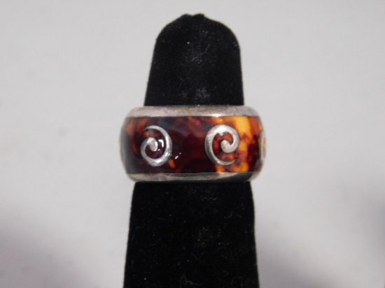 Sterling Italy Ring inlay design