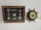 Shadowbox of Ship Knots and Weather Gauge made in West Germany