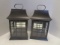 Pair of Lantern Style Candle Holders