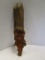 Carved Face in Log Signed L Holloway 2005