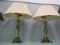 Pair of Brass lamps w/ Shade